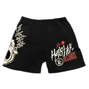 Black Vintage Hellstar Studios Noise Shorts