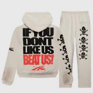 Hellstar If You Dont Like Us Beat Us Tracksuit Cream