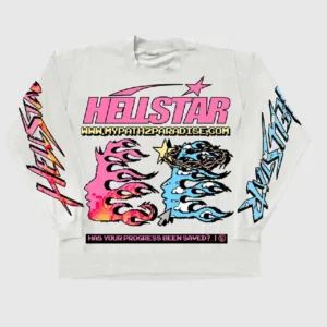 Hellstar Pixel Long Sleeve White