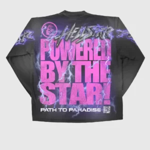 Hellstar Powered By The Star Long Sleeve Black