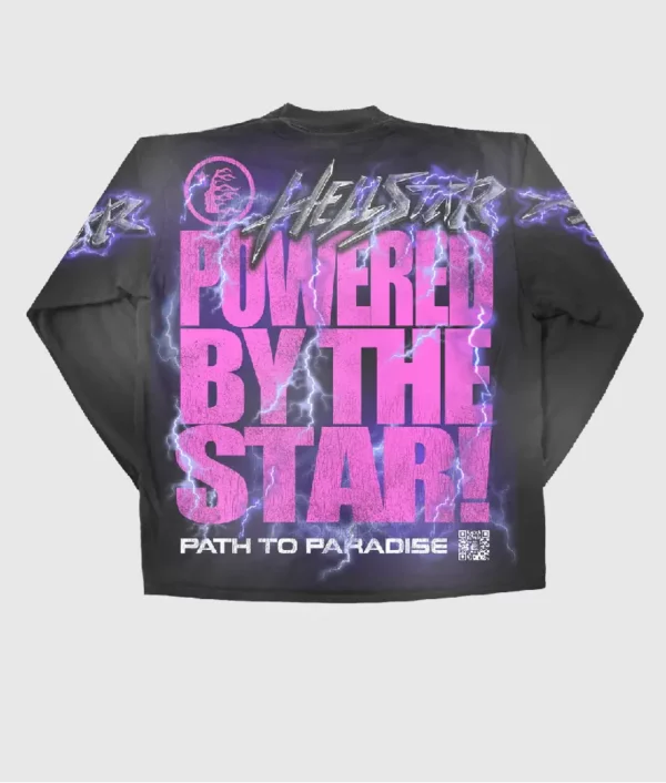 Hellstar Powered By The Star Long Sleeve Black