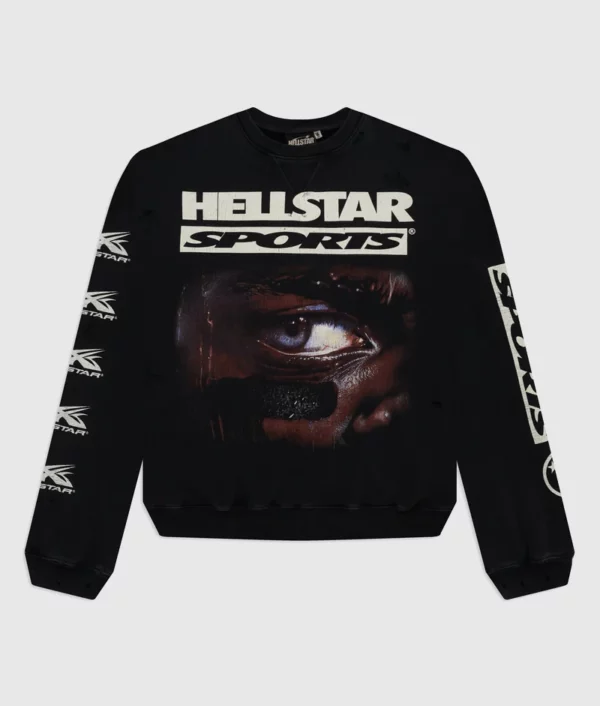 Hellstar Sports 96′ Crewneck Black Sweatshirt