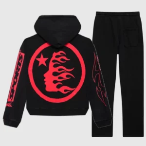 Hellstar Sports Future Flame Black Tracksuit