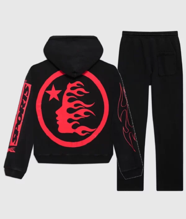 Hellstar Sports Future Flame Black Tracksuit