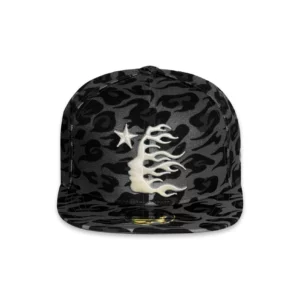 Buy Black Hellstar Fitted Cheetah Print Hat