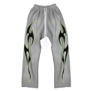 Hellstar Grey Future Flame Sweatpant